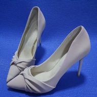 Secondhand Pastel Pink High-Heeled Shoes Original Soles Full Soft Defective As To Use Heel Height 3.
