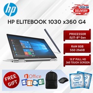 HP Elitebook 1030 x360 G4 Touch Laptop i5 i7 8th Gen 8GB 16GB RAM 256GB SSD SSD 13.3 Inch Full HD Flip Backlit Keyboard