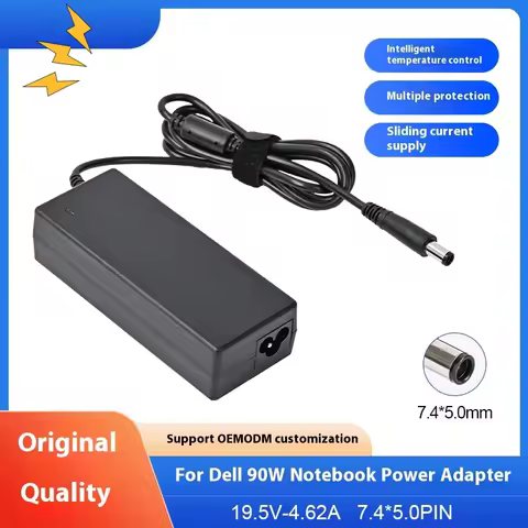 19.5V 4.62A 90W 7.4*5.0mm AC Adapter Laptop Charger For DELL E4300 E4310 E5400 E5410 E5420 E5500 142