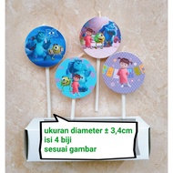 LILIN Monster character birthday candles inc monster/, Inc.