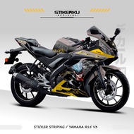STICKER STRIPING YAMAHA R15V3/ MOTIF 034/ SEMIFULL/ STICKER/ STOCK DECALS R15/ / V3 YAMAHAR15V3/ R15