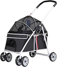Dog Stroller for Small Medium Dogs Foldable Pet Travel Stroller Sturdy Aluminum Alloy Frame Up to 20