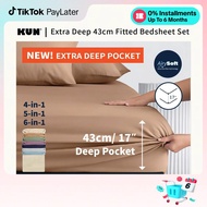 KUN Airysoft 17" Bedding set, Plain Bedsheet