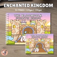 [LASER PRINTED] THE BLOOMFOLK ENCHANTED KINGDOM Coloring Books 32pages