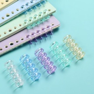 Combo of 3 high-quality transparent Binner plastic book binding bars, 5-hole book binding bars in al