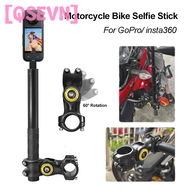 [QSEVN] Motorcycle Bike Panoramic Monopod Bicycle Hidden Selfie Stick for GoPro Max Her 11 10 9 One DJI Insta360 Action Camera Accessory