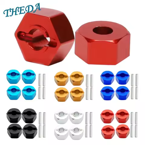 12mm Aluminum Wheel Hex Hub Adapter Mount Thickness 7mm for RC 1/10 Traxxas Traxxas Slash 4x4 MJX H1