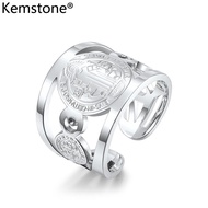 ของขวัญสแตนเลส Kemstone สำหรับผู้ชายสามารถปรับเครื่องประดับแหวนเปิดได้