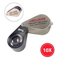 10X 20X 30X 40X Magnifier Loupe Antique Magnifier Banknote Verification Jade Porcelain Gemstone Dual
