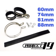 Universal Muffler Bracket Project79 Diameter 60mm 74mm 81mm 88mm Tabung NLK SC GL OPBR Kingdrag NOO 
