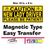 Magnetic New Lady Driver Decal Sticker for Car