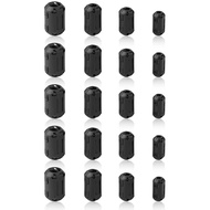 Ferrite Ring Core Black RFI EMI Noise Suppressor Cable Clip-20Pcs
