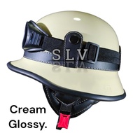 Helm Retro Nazi Club Cat Warna Glossy PREMIUM + Kacamata Chips/ Helm Chips/Helm Club/Helm Klasik