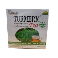 TURMERIC TEA  Turmeric Tea Bag with Lemon Grass pack of 1 box x 24 grams  12 tea bags x 2 grams ea