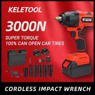 KELETOOL KE005 Impact Wrench 3000NM Cordless High Torque Brushless Electric Wrench For Car Tires liv