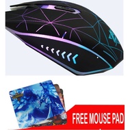 NEW! RGB Optical Gaming Mouse Ergonomic Design Mouse Pad With Free MOUSE PAD