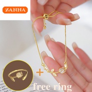 gelang emas bangkok cop 916 Opal rose bracelet for women gift