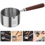 Kokemall Small Pot Oil Butter Warmer Sauce Handheld Pan Coffee Makers Bathing Big Scoop Milk Shampoo Ladle Machines Pots Cooking Ramen Utensils Serving Dipper Spoon Saucepan Pasta Baby