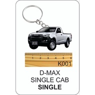dmax single cab 2d keychain d-max single cab