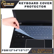 Universal Laptop Keyboard Cover Protecter Notebook Keyboard Film 12 to 17 inch Waterproof Dustproof Silicone