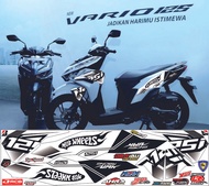 STIKER POLET BODY MOTOR VARIO NEW 125 ISS CBS MOTIP SIMPLE STRIPING