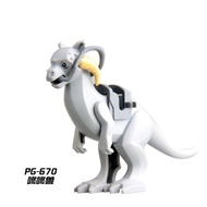 ของเล่นบล็อกสำหรับต่อประกอบ Wampa ขนาดเล็กสตาร์วอร์ส Jabba Dewback Tauntaun Wampa