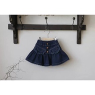 「สินค้าลิขสิทธิ์แท้」IRIS KIDS 25 Aw  IKK34076 Maple Button Skirt สไตส์เกาหลี ผ้านุ่มใส่สบาย กiระโปรง