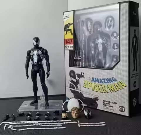 CT Factory Symbiote Spider-Man, Ghost Rider Wolverine, Amazing Ultimate Miles, Tobey Maguire Articul