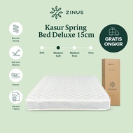 Zinus Kasur Spring Bed Deluxe / Cover 100% Polyester / Mattress in a Box / Tebal 15cm