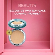Wardah Exclusive Two Way Cake Compact Face Powder Foundation - Silky Smooth Matte Finish, Flawless H