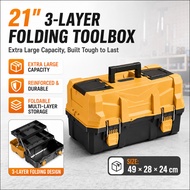 18/21 Inch 3 Layer duty Hardware Multipurpose Toolbox Super Durable Tool Box Heavy Duty Quality Plas