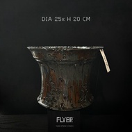 FLYER 塊根多肉植物陶盆器 龍舌蘭象牙宮象足漆樹盆器