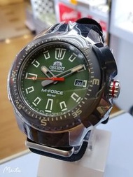 ORIENT 東方 M-Force 綠色錶盤不銹鋼自動潛水錶 Driver's WR 200m  RA-AC0N03E10B  Automatic Watch