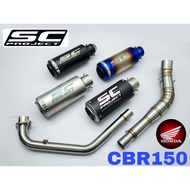 Exhaust Honda CBR150R 2021 Full System Piping Stainless Steel SC Project Muffler Accessories Ekzos M