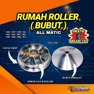 RUMAH ROLLER BUBUT 135/138 DERAJAT + COAK ALL MATIC KURAWA RACING | CVT | (Beat/Vario/Scoopy/Mio/Nma