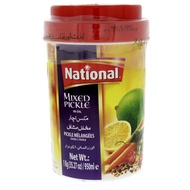 National Achar Fresh Garlic and Herbs Pickle in Oil 320g Glass Jar (Assorted Flavour)