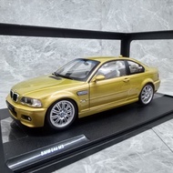 SOLIDO 1/18 BMW M3 E46 CSL 2003 Car Model Alloy Open Left Right Door