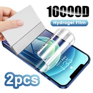 2Pcs Hydrogel Screen Protector For For iPhone 11 12 13 14 15 Pro Max Screen Protector For iPhone 14 8 7 6 Plus Hydrogel Film Full Cover