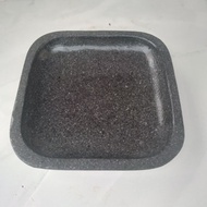 18 cm square stone mortar and pestle