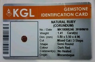 UNHEATED RED RUBY - Ada Star Birma Blue Sapphire Ceylon Batu Merah