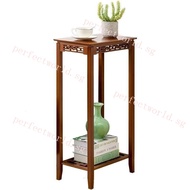 [SG local send]Chinese Style Side Table Carved Solid Wood Coffee Table Living Room Simple Multifunct