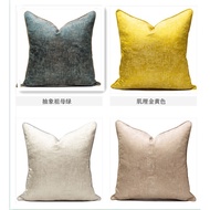 Cushion Cover 60x60 50x50 45x45 30x50cm Beige Gold  Big Throw Pillow Cover Light Luxury Sofa Square 