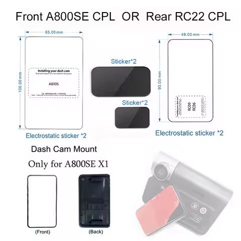 for 70Mai A800SE A810 a800s a800 HD Soft Nano-coated Screen Protective for 70Mai Dash Cam Film Nano 