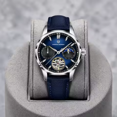 PAGANI DESIGN Mechanical Automatic Watch Sports Leather Waterproof Watch Sapphire Luminous Business 