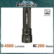 Acebeam E75 Grey 6500K Cool White LED 4500 Lumens USB Rechargeable EDC Flashlight