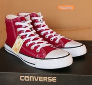Converse All Star (Classic) ox -crimson  Free box !!! รุ่นฮิต สีเลือดหมู หุ้มข้อ รองเท้าผ้าใบ คอนเวิร์ส ฟรีกล่อง!!!