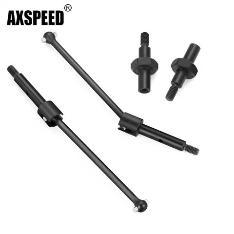 AXSPEED Steel Front Rear CVD Shaft for LOSI 1/16 Mini-B 2WD 1/18 Mini-T 2.0 RC Buggy Truck Model Upg
