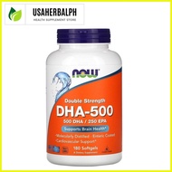 ♞,♘Now Foods, DHA-500/EPA-250, Double Strength, Fish Oil, Joints, Heart, Brain, Immunity