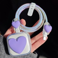 Purple Color Charger Protectors Charger Protective Case for iPhone 40W Adapter 17pro Max