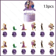 SY10 Tangled rapunzel Children birthday party decoration props cake toppers cupcake toppers YS10